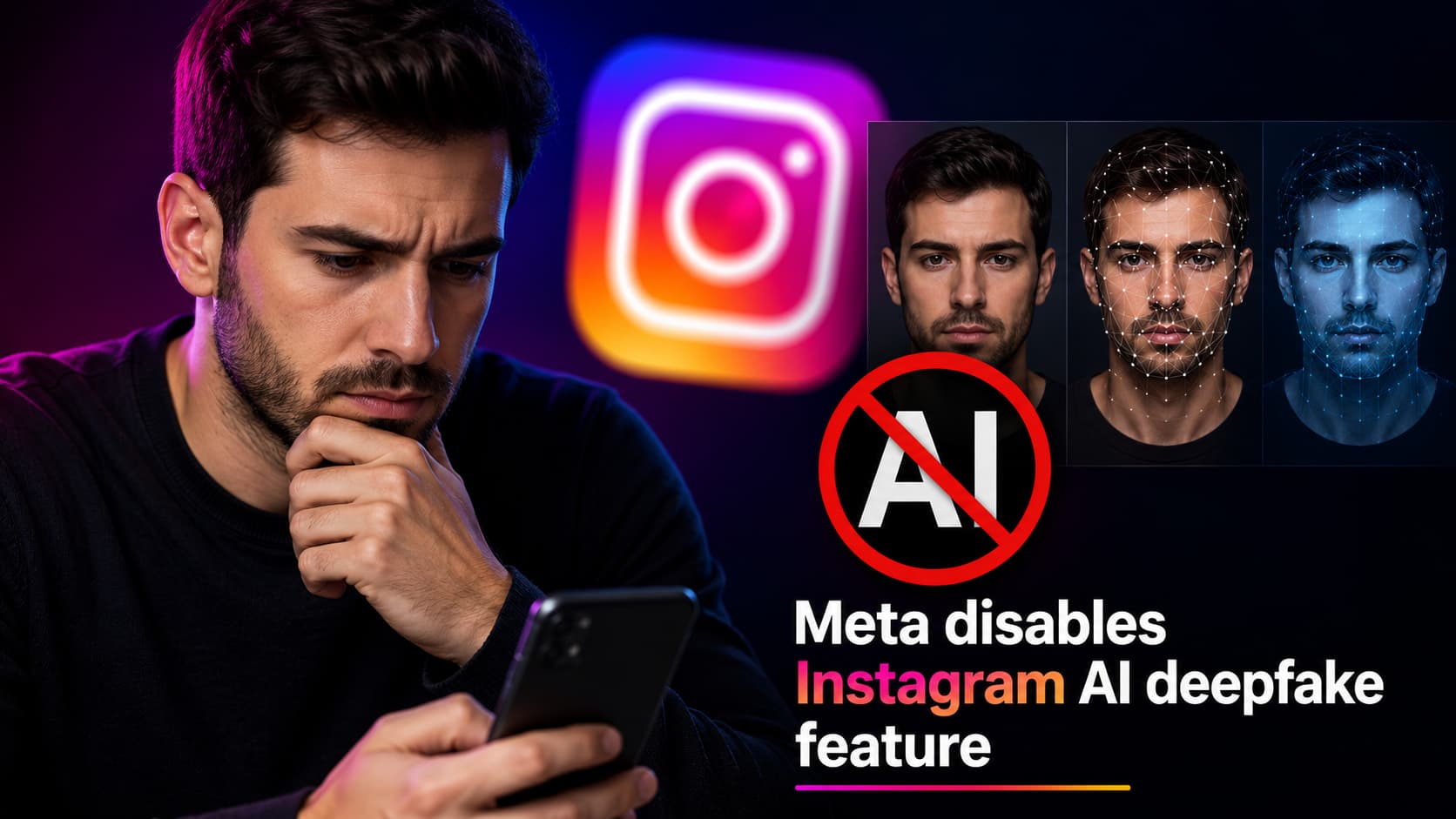 قابلیت شبیه سازی چهره کاربران با هوش مصنوعی در اینستاگرام متوقف شد