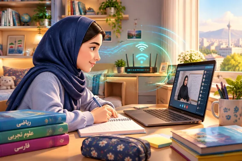 اینترنت پرسرعت و پایدار برای کلاس آنلاین دانش‌آموزان